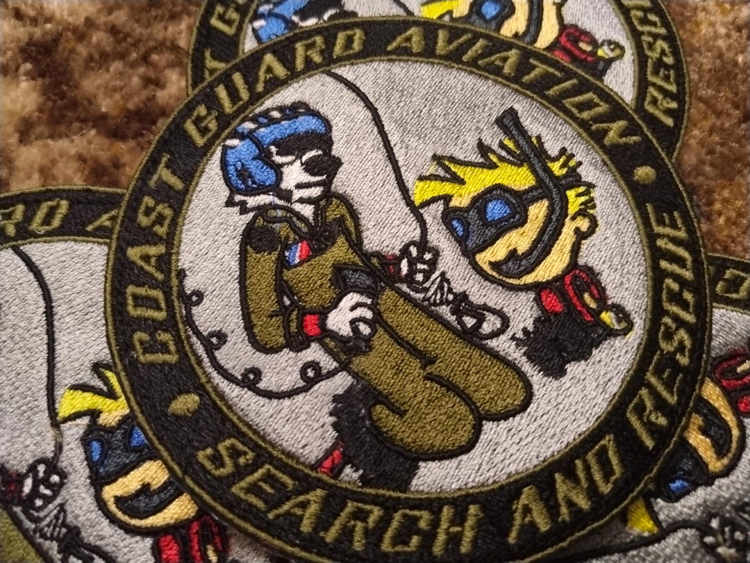 Calvin N Hobbes Coast Guard Search and Rescue Patch - Etsy