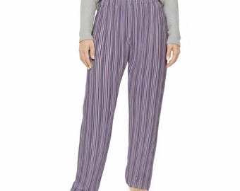 Purple Striped Lounge Pants Pajama Pants | all-over print, relaxed sleepwear