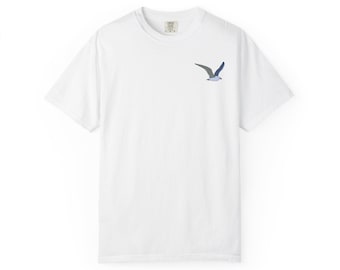 Flying Seagull Chest Graphic T-shirt