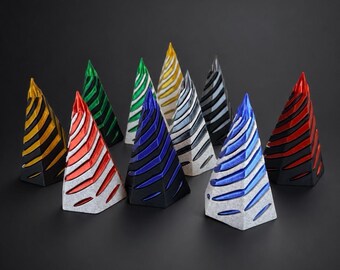 Impossible Spiral Cone Fidget Toy | 3D Printed Desk Sculpture| Silk Color Insert | Sensory Gift