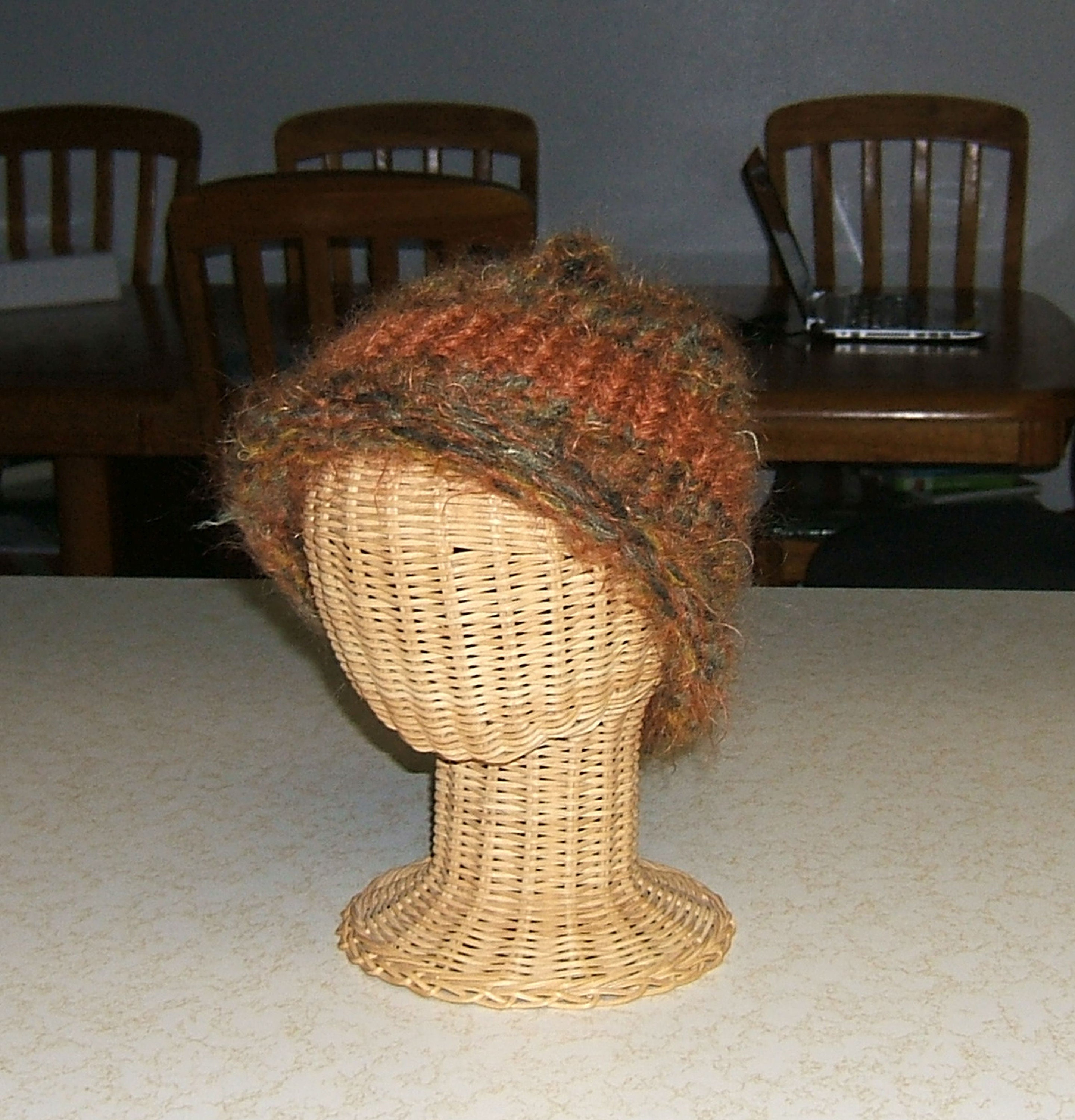 Copper Mohair Knit Hat Accessories Winter Hats Valresa Com