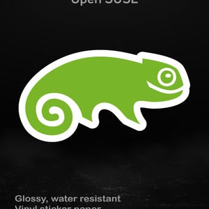 openSUSE Chameleon Sticker | SUSE Logo | Sysadmin Gift | Made in Germany,  5 Sizes