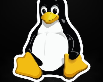 Tux Linux Sticker | Geek Laptop Sticker | Made in Germany,  5 Sizes
