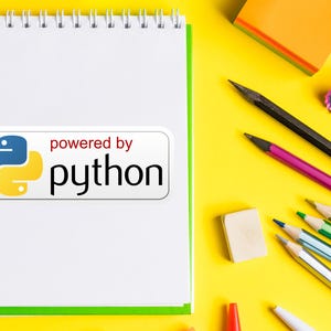 Powered by Python Sticker | Matte Vinyl Decal image 7