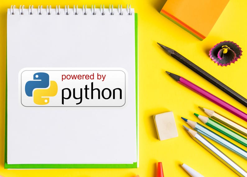 Powered by Python Sticker | Matte Vinyl Decal image 7