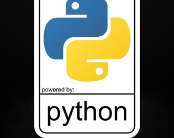 Powered by Python – Programming Language Sticker for Developers & Coders