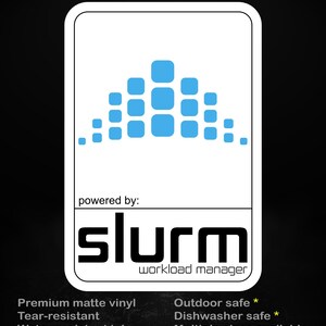 Pegatina de Slurm Workload Manager – Vinilo adhesivo para clúster HPC – Herramienta de administración de sistemas Linux