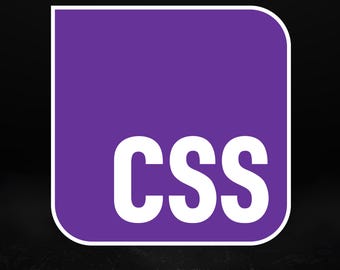 CSS – Glossy Vinyl Sticker for Developers, Web Designers & Creators