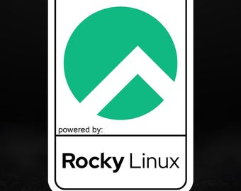 Rocky Linux搭載ビニールステッカー - サーバー、ラップトップ、本番環境対応