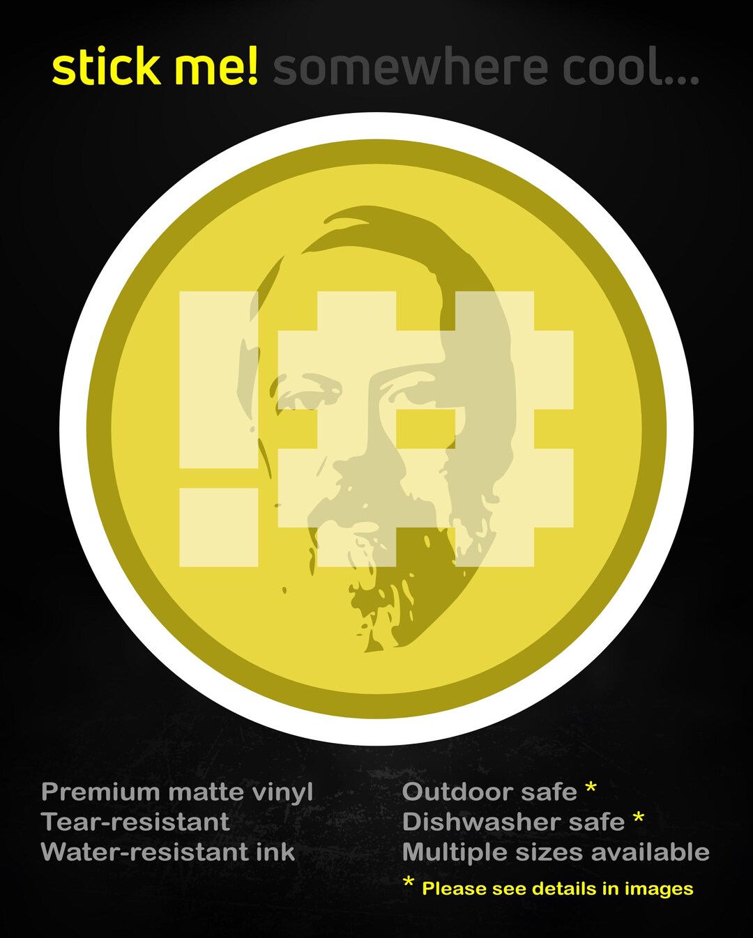 Dennis Ritchie Unix Sticker – Hash Symbol Programmer Decal (matte Vinyl ...
