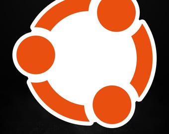 Adesivo con logo Ubuntu / Decalcomania opaca per laptop per sviluppatori e utenti Linux, 5 misure