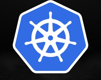 Kubernetes Logo Sticker, Glossy Laptop Decal for DevOps & Cloud Engineers,  5 Sizes