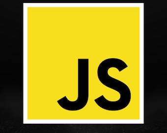 JavaScript – Matt vinylklistermärke för utvecklare, webbdesigners och programmerare