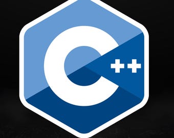 C++ ロゴステッカー | 開発者・エンジニア向け光沢ラップトップデカール、5サイズ