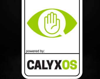 Pegatina CalyxOS – Vinilo adhesivo para sistema operativo Android centrado en la privacidad – Pegatina para portátil DeGoogled Tech