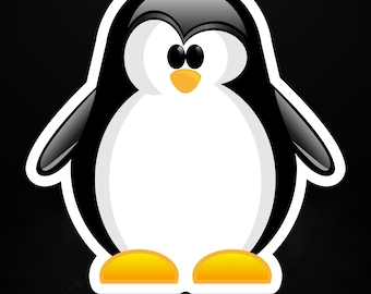Tux Linux Sticker | Sysadmin Gift | Open Source Geek Sticker,  5 Sizes