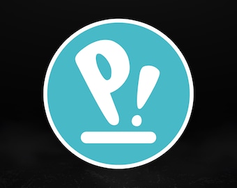 Pop!_OS ステッカー | System76 Linux ロゴ | 光沢防水ビニール | 開発者向けギフト、5サイズ