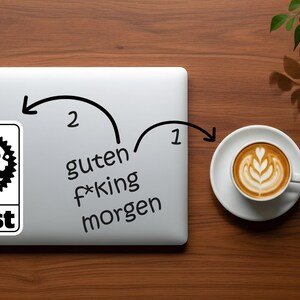 Powered by Rust Programming Language Sticker, Laptop Decal image 6