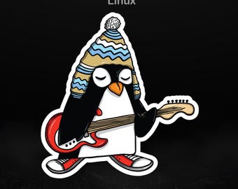 ロッキングタックスペンギン – 開発者とオープンソースファンのための光沢のあるLinuxステッカー
