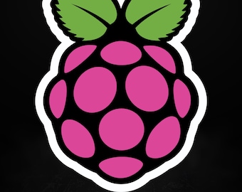 Raspberry Pi Logo – Matte Vinyl Sticker for Makers, Coders & DIY Projects