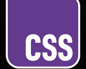 CSS – Matte Vinyl Sticker for Developers, Web Designers & Creators