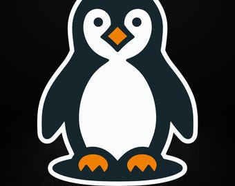 Pegatina Tux Linux Penguin – Vinilo mate para portátiles – Regalo para desarrolladores de código abierto