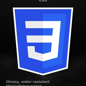 CSS3: glanzende vinylsticker voor ontwikkelaars, webontwerpers en front-endmakers