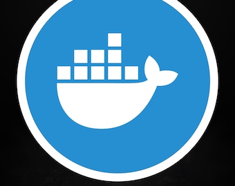 Adesivo rotondo con logo Docker, decalcomania opaca per laptop per sviluppatori e ingegneri DevOps, 5 misure