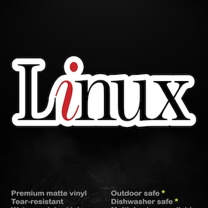 Simply Linux Sticker | Retro Open Source Design | Made in Germany,  5 Sizes