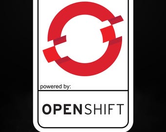 Powered by OpenShift – Enterprise Kubernetes Vinyl-Aufkleber für DevOps- und Cloud-Ingenieure