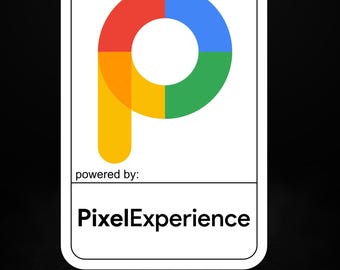 Pegatina PixelExperience – Vinilo adhesivo con ROM personalizada Android