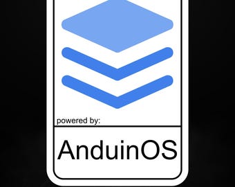 Adesivo in vinile con tecnologia AnduinOS – Design minimalista del sistema operativo Linux