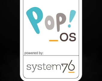 Pop!_OS搭載 – 開発者とパワーユーザー向けSystem76 Linuxビニールステッカー