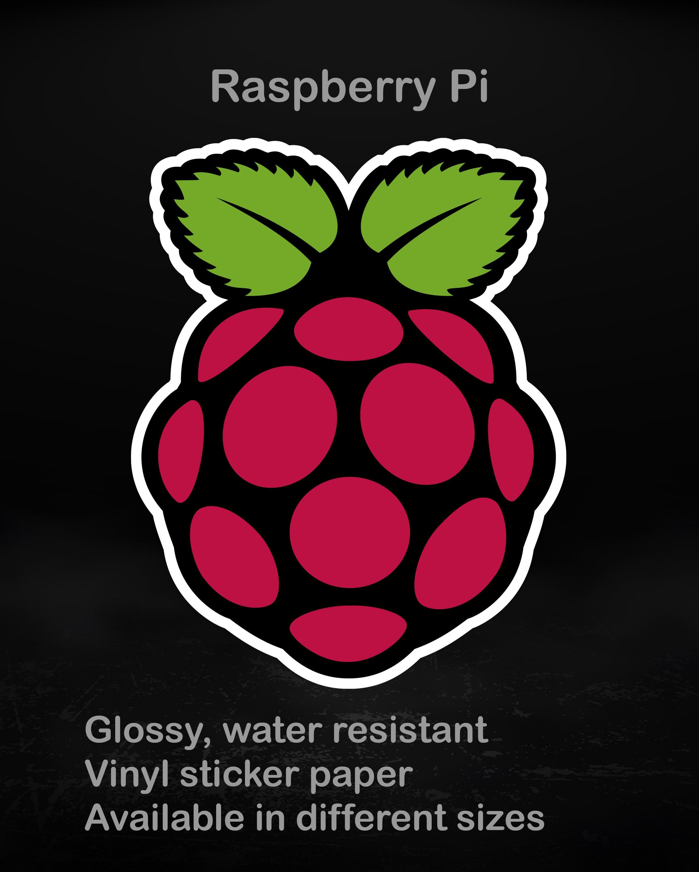 Raspberry Pie Sticker Raspberry Pi Case 3d Printed 6 Raspberry Pi Stickers Set (58mm Long By ...