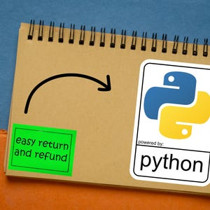 Powered by Python – Programming Language Sticker for Developers & Coders image 4