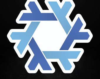 Adesivo NixOS / Logo Linux riproducibile / Regalo per amministratore di sistema / Prodotto in Germania, 5 misure