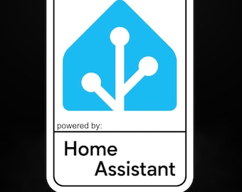 Powered by Home Assistant – Adesivo in vinile per l'automazione domestica intelligente open source