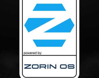 Zorin OS搭載 – ノートパソコンとPC用のモダンLinuxデスクトップビニールステッカー