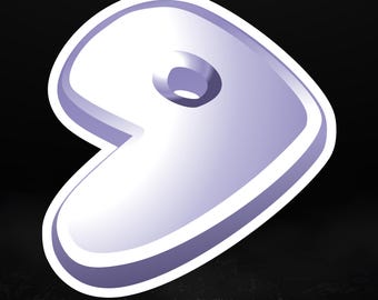 Gentoo Linux Logo Sticker | Glossy Laptop Decal for Developers & Power Users,  5 Sizes