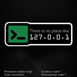127.0.0.1 ステッカー – 開発者とシステム管理者にとって、Localhost に勝る場所はありません