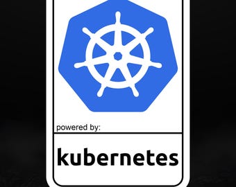 Kubernetes搭載 – DevOps、システム管理者、クラウドエンジニア向け光沢ビニールステッカー