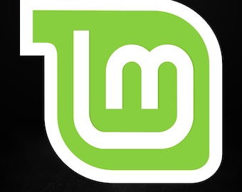 Adesivo con logo Linux Mint, finitura opaca, per laptop, ideale per sviluppatori e appassionati di Linux, disponibile in 5 misure.