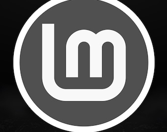 Linux Mint Monochrome Logo Sticker, for Developers & Open Source Fans,  5 Sizes