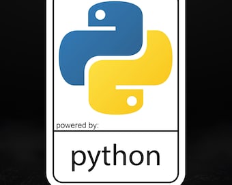 Powered by Python – Programmiersprache Sticker für Programmierer & Programmierer