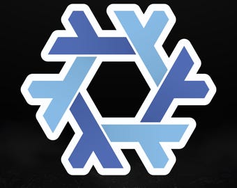 NixOS ステッカー | 再現可能な Linux ロゴ | システム管理者向けギフト | ドイツ製、5 サイズ