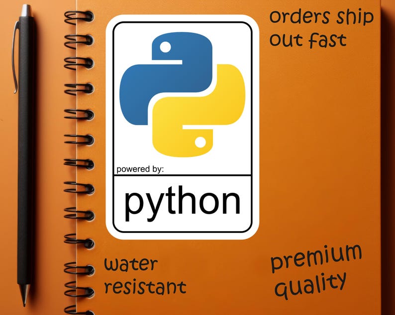 Powered by Python – Programming Language Sticker for Developers & Coders image 3