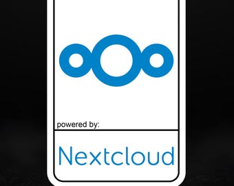 Nextcloud搭載 – プライバシー重視のオープンソースクラウドビニールステッカー