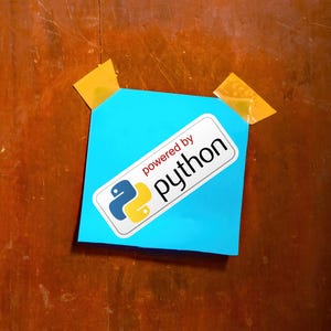 Powered by Python Sticker | Matte Vinyl Decal image 5