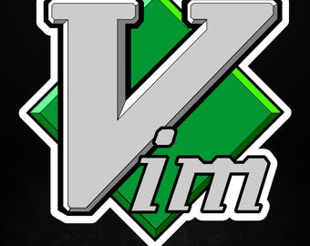 Adesivo com o logotipo do Vim, decalque fosco para laptop para desenvolvedores e programadores, 5 tamanhos.