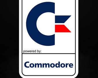 Pegatina con el sistema operativo Commodore – Pegatina de vinilo de informática retro y ordenadores vintage